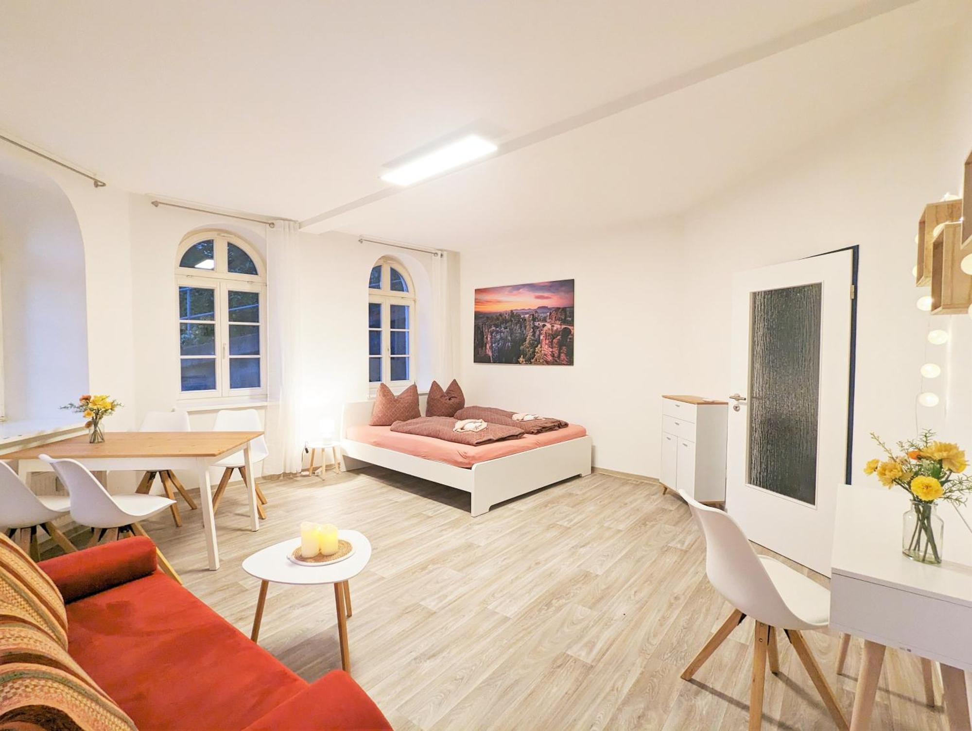 F1 - Urlaubsmagie - Helle Wohnung Mit Sauna & Pool & Whirlpool Sebnitz Exterior foto